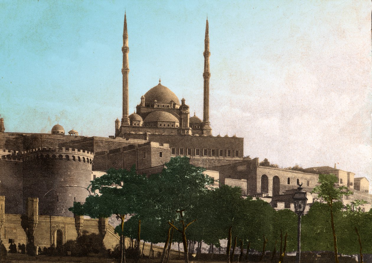 Kairo, citadellet i Saladin (Egypten). cirka 1920 (bild) av . .