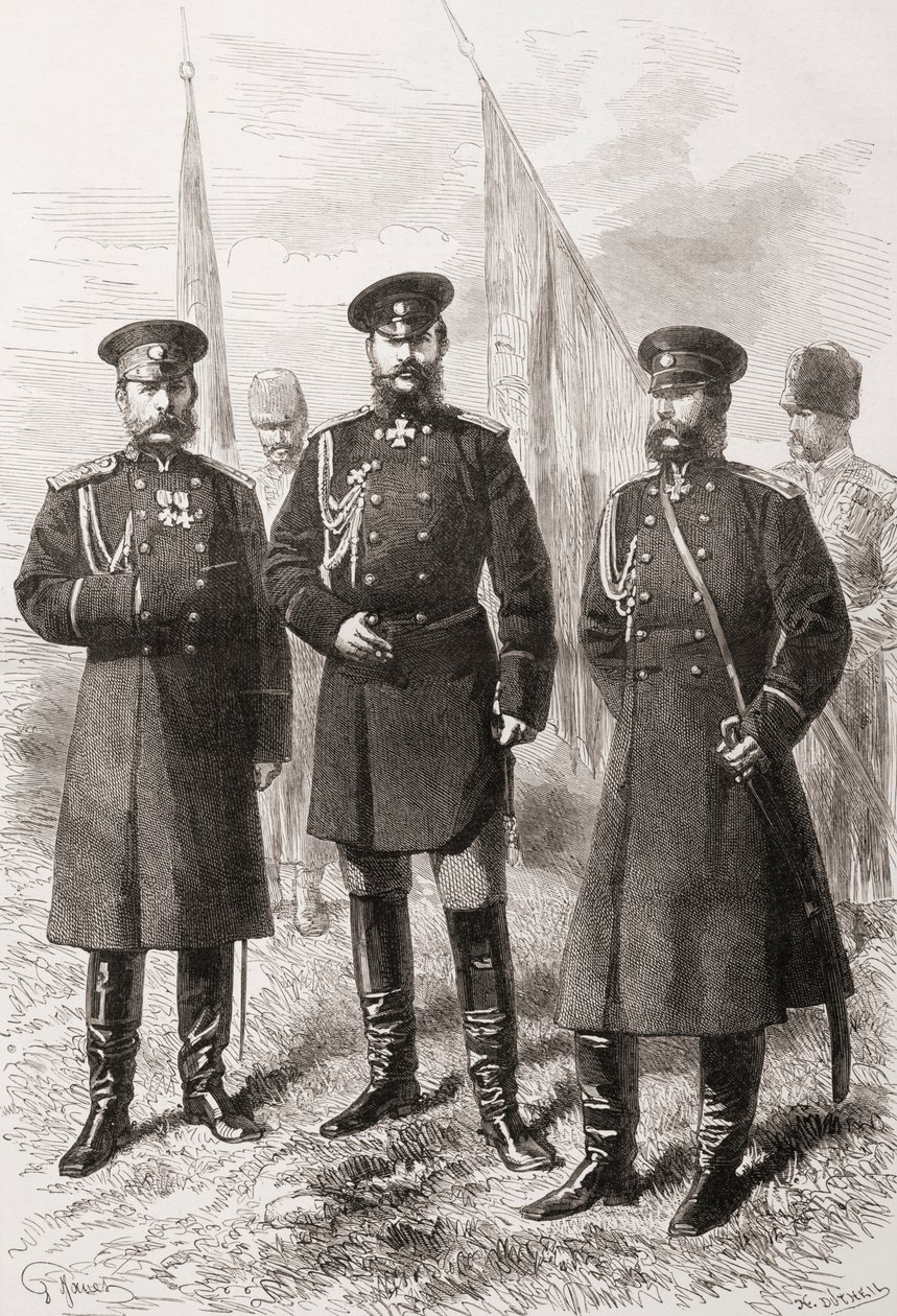 Kaukasiska arméns generalstab under det rysk-turkiska kriget (1877-1878) av . .