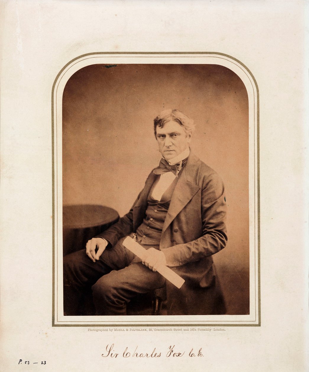 Charles Fox, ingenjör av Ferdinand Georg Waldmuller