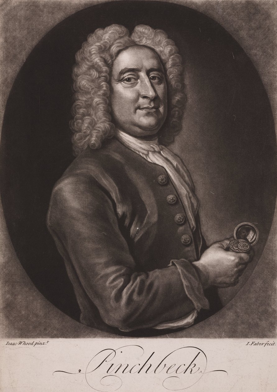 Christopher Pinchbeck, engelsk klockare och leksaksmakare, ca 1725 av Frederick (attr. to) Barnard
