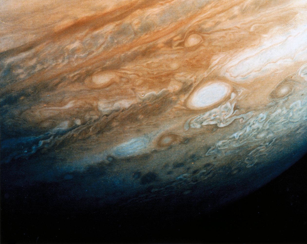Närbild av Jupiters molnmönster av Ferdinand Georg Waldmuller