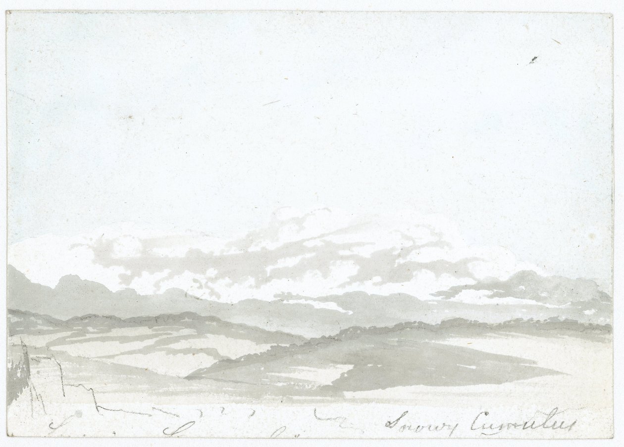 Molnstudie av Luke Howard, c 1808-1811 av Frederick (attr. to) Barnard