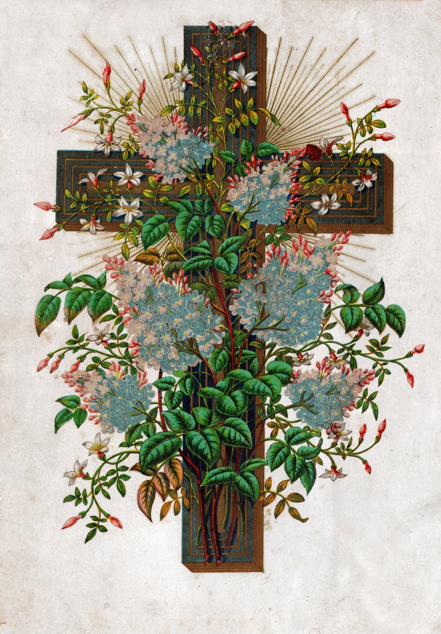 Jesu Kristi kors, cirka 1910 (litografi) av . .