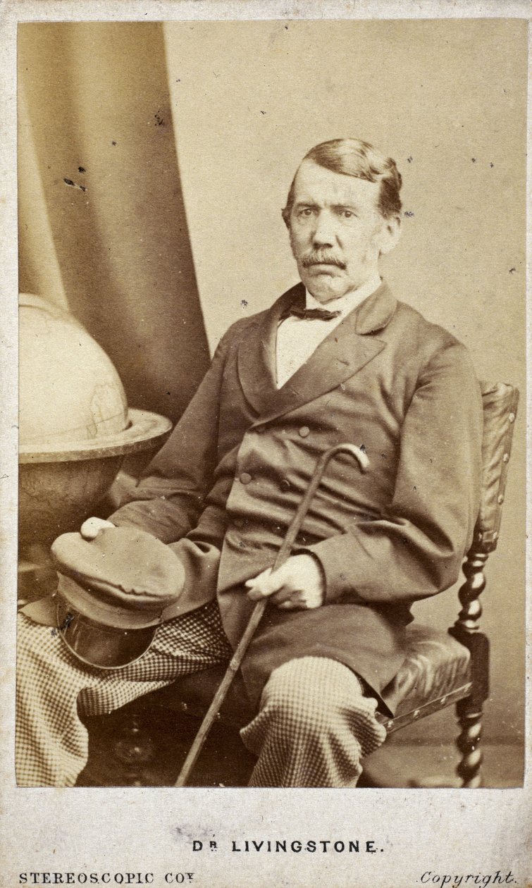 David Livingstone, skotsk missionär och upptäcktsresande, ca 1860-talet av Frederick (attr. to) Barnard