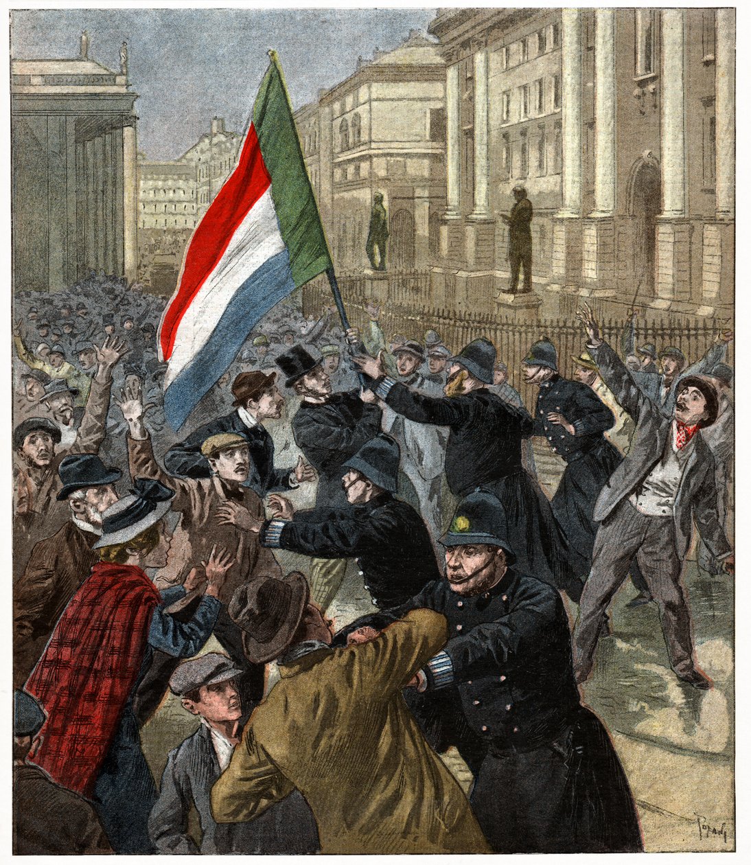 Demonstrationer i Dublin av . .