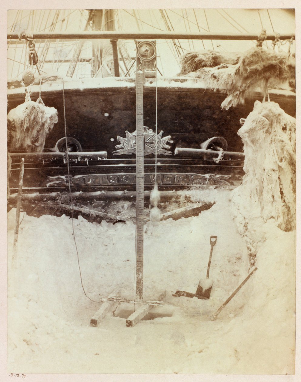 Arktisk expedition (1875-1876) av kapten George Nares (1831-1915): H av Frederick (attr. to) Barnard
