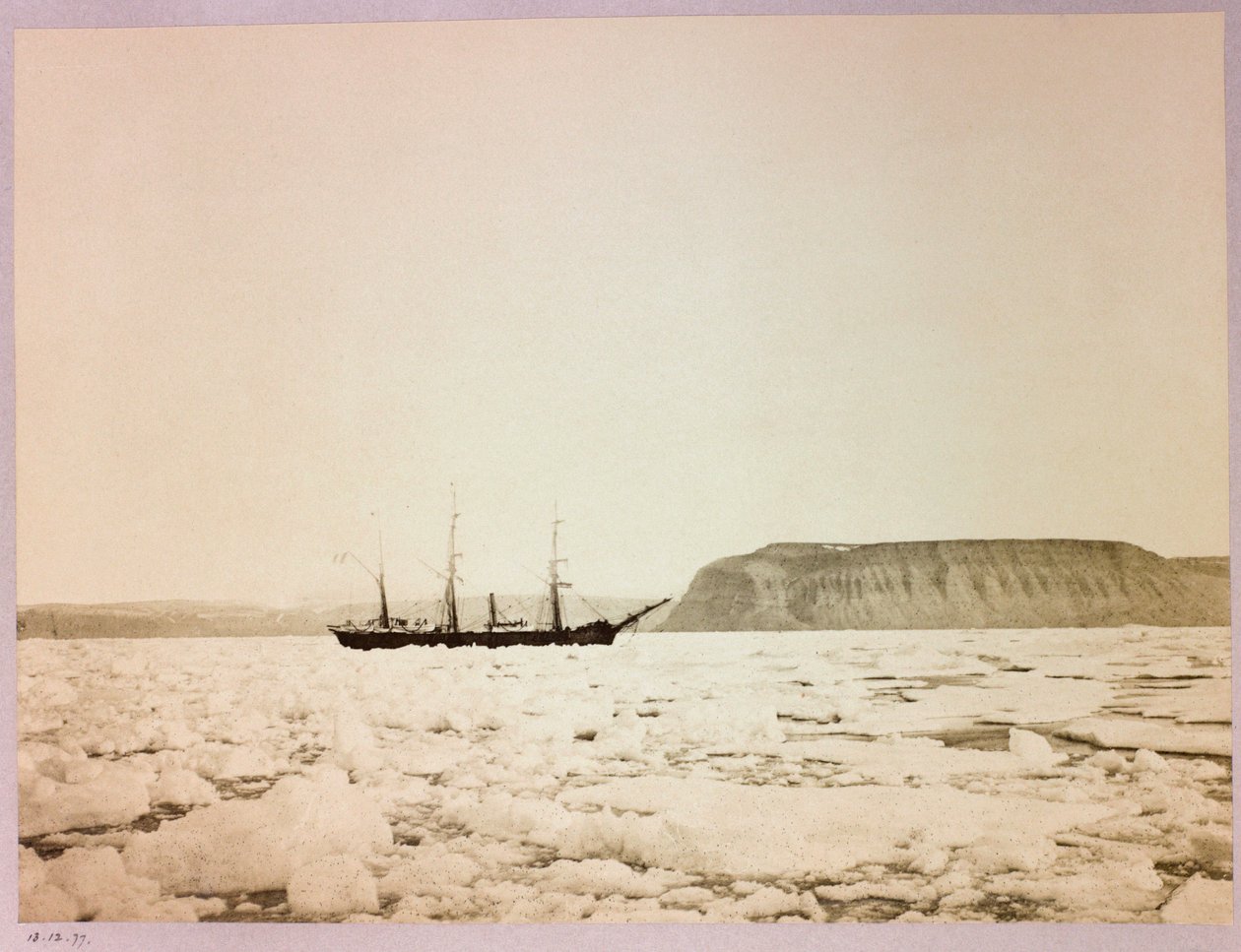 Arktisk expedition (1875-1876) av kapten George Nares (1831-1915): H av Frederick (attr. to) Barnard