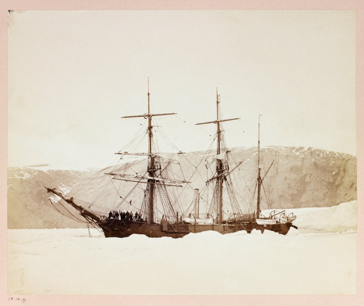 Arktisk expedition (1875-1876) av kapten George Nares (1831-1915): H av Frederick (attr. to) Barnard