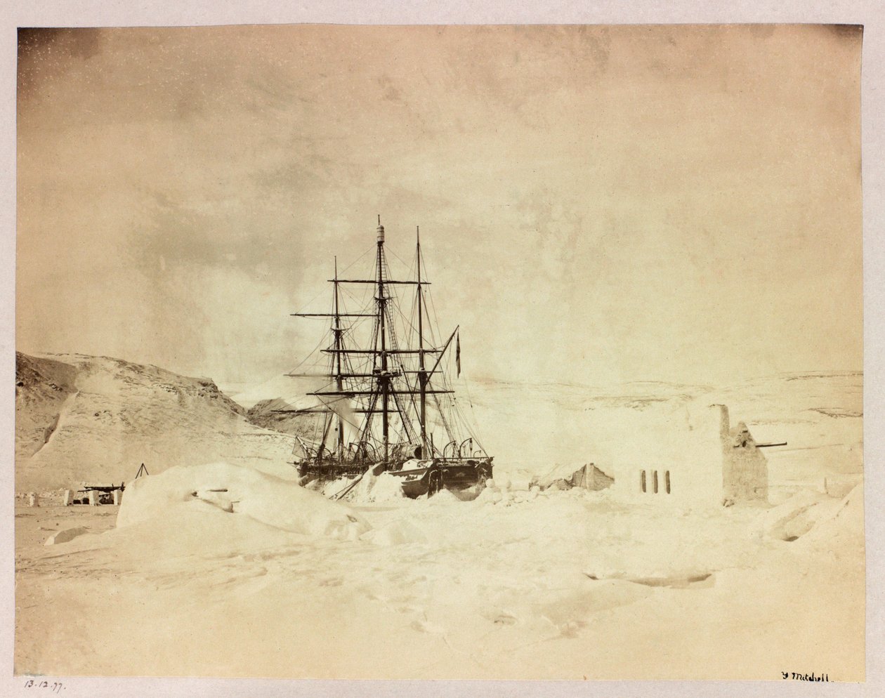 Arktisk expedition (1875-1876) av kapten George Nares (1831-1915): H av Frederick (attr. to) Barnard
