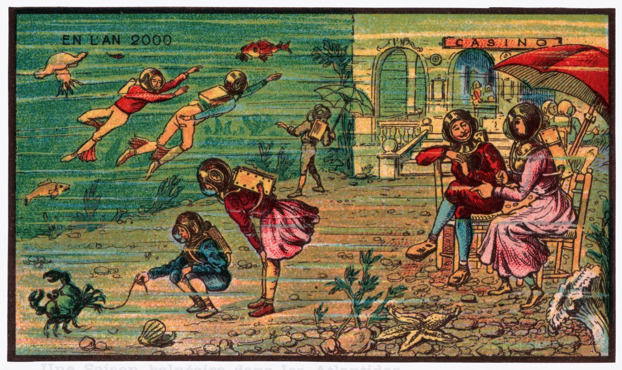 Familjesemester under havet, ca 1910 av . .