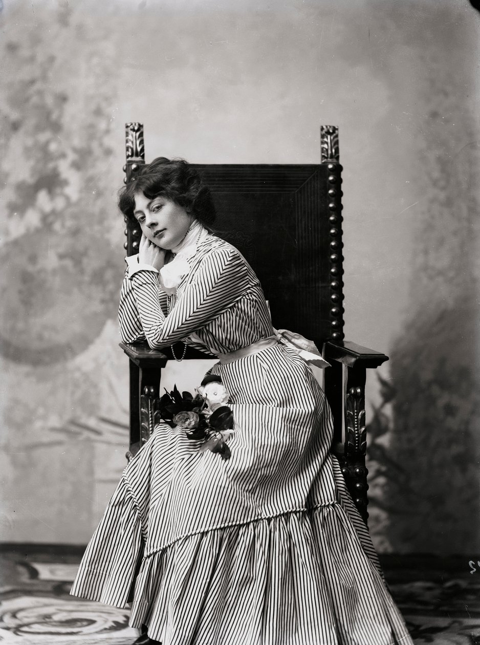 Feminint porträtt av Henry Charles Fehr