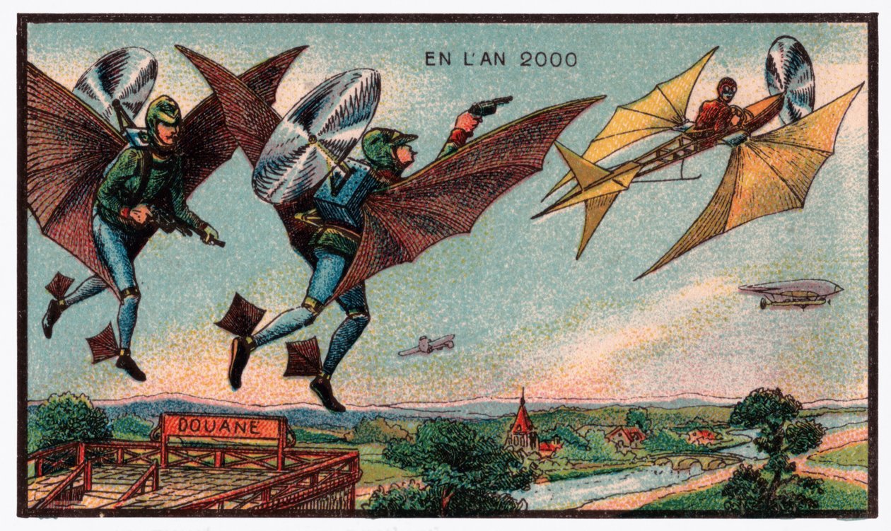 Flygande tulltjänstemän, c.1910 av . .