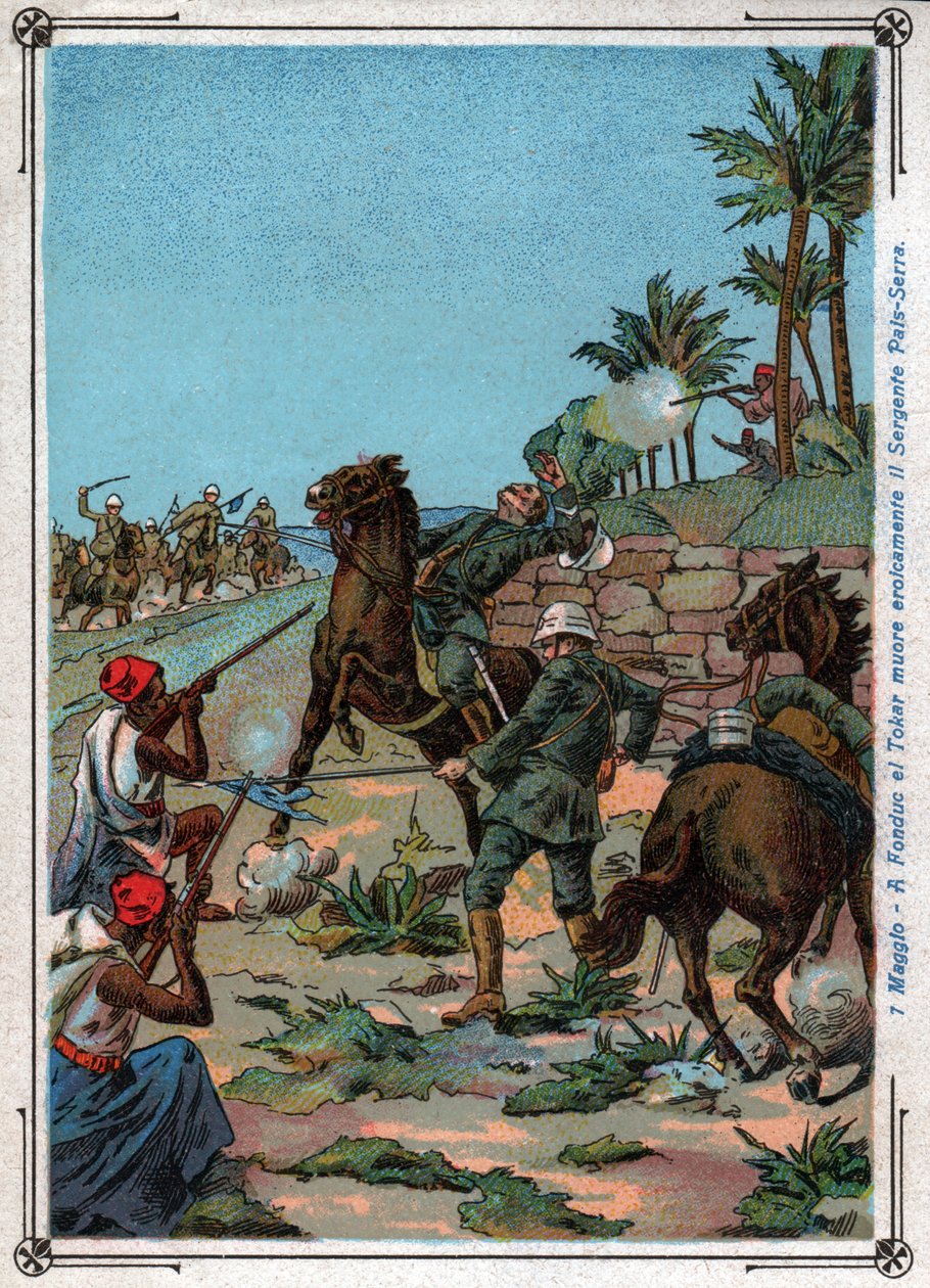 Italo-turkiska kriget. Italienska turkiska kriget. av Ferdinand Georg Waldmuller
