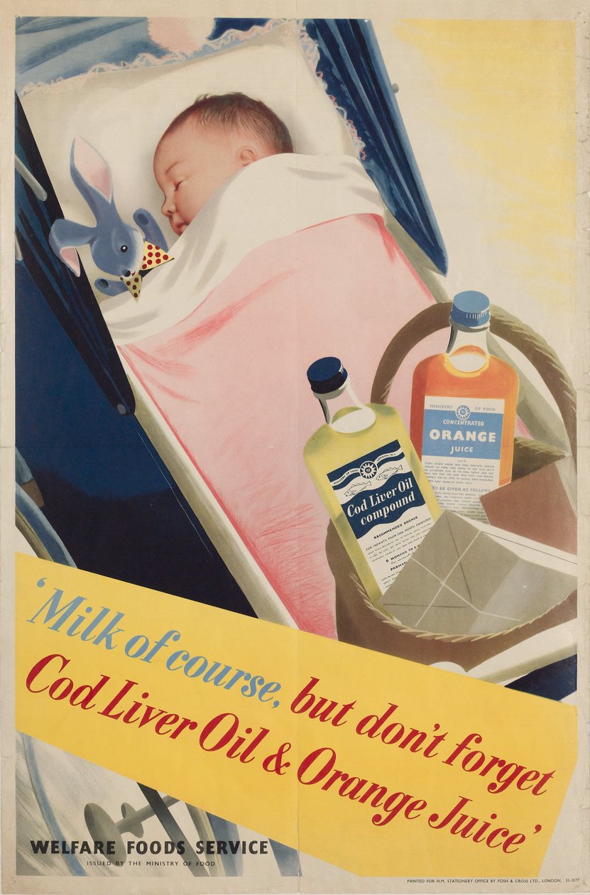 Health Education ïMilk naturligtvis, affisch, c 1950 av Frederick (attr. to) Barnard