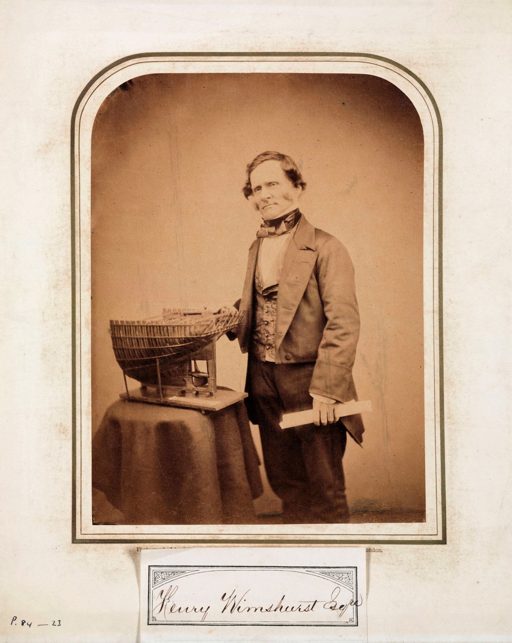 Henry Wimshurst, engelsk ingenjör av Ferdinand Georg Waldmuller
