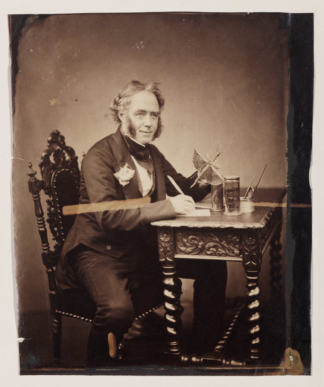 John Obadiah Westwood, engelsk entomolog och paleograf, ca 1850 av Ferdinand Georg Waldmuller