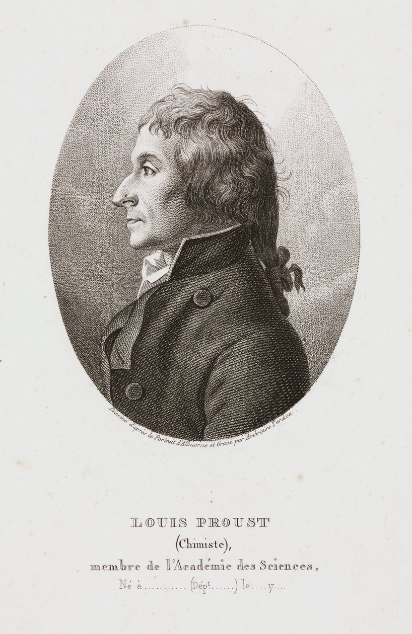 Joseph Louis Proust, fransk kemist, ca 1795 av Frederick (attr. to) Barnard