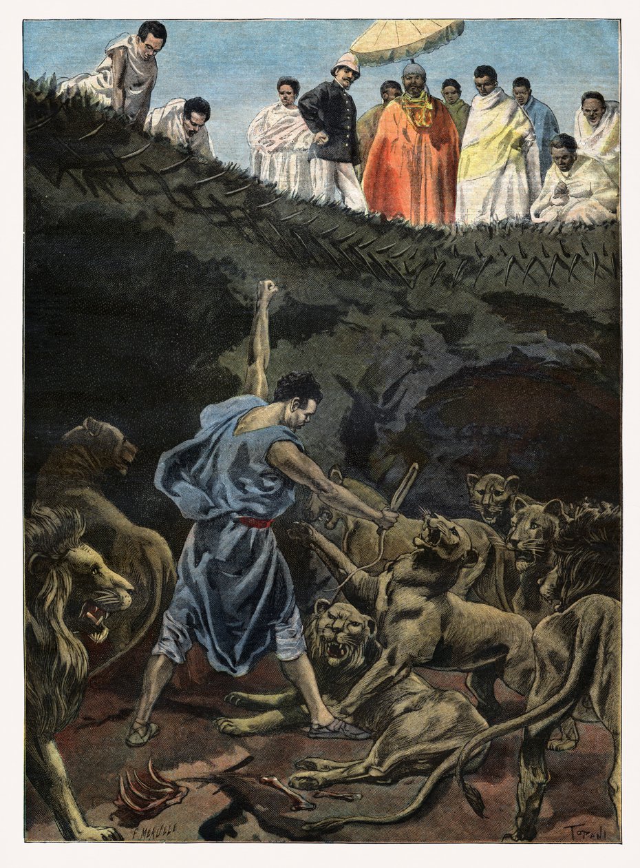 Lions av Menelik II av . .