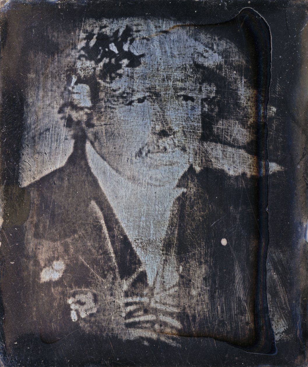 Louis Jacques Mande Daguerre, fransk fotografisk pionjär, ca 1840-talet av Frederick (attr. to) Barnard