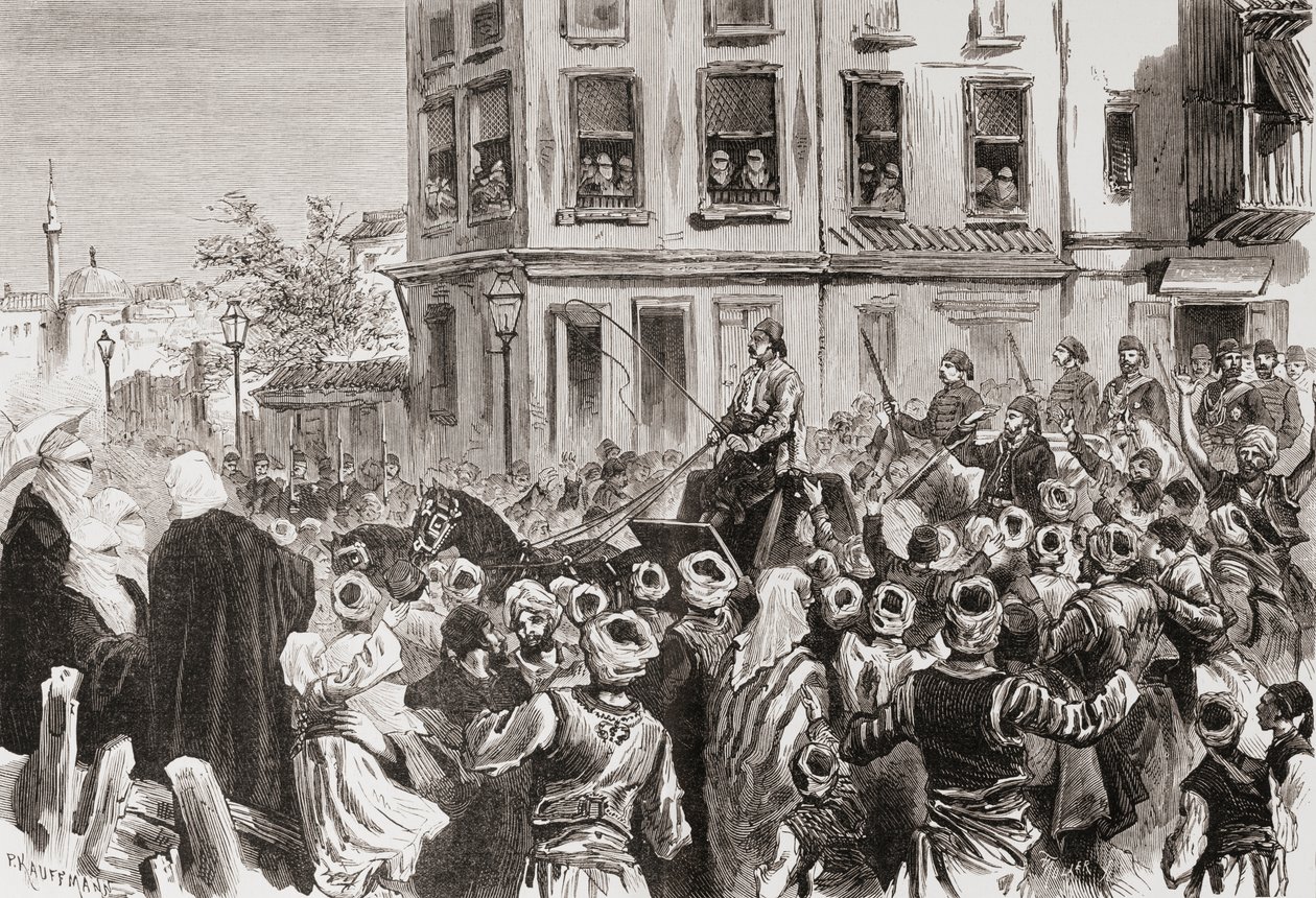 Osman Pasha återvänder till Konstantinopel 1878 av . .