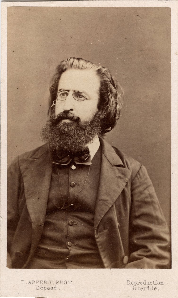 Paris Commune (1871): porträtt av Theophile Ferre (1846-1871) medlem av kommunen. Fotografi Appert. Mått 10,5X6,3 cm av Frederick (attr. to) Barnard