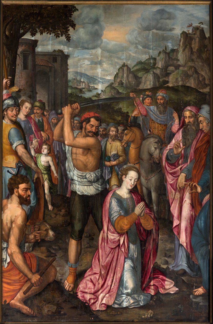 Församlingskyrka (Parochiekerk Sint-Walburga). Triptyk. av . .