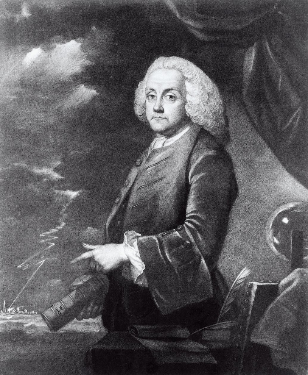 Porträtt av Benjamin Franklin (1706-1790) av Georg Carl Heinrich Dollmann