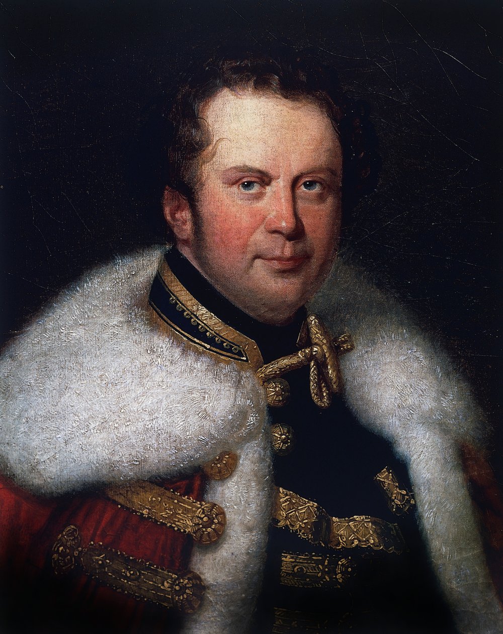 Porträtt av Franz Brunsvik (1777-1849), slovakisk cellist och chef för kommunteatern i Budapest av William Walcutt
