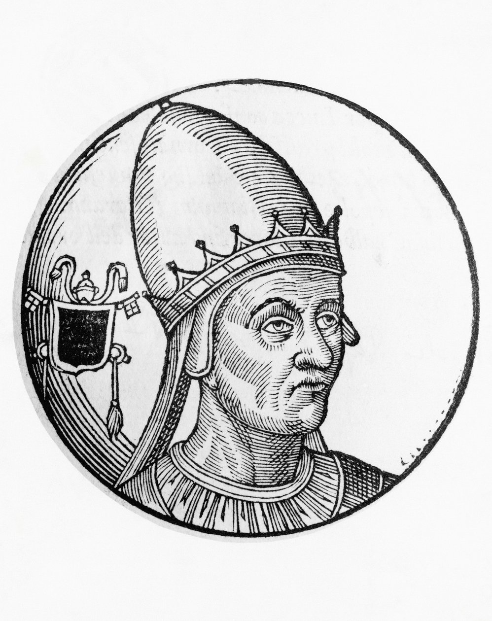 Porträtt av Gregorius VII (Ildebrando Aldobrandeschi di Soana, ca 1010-1085) av William Walcutt