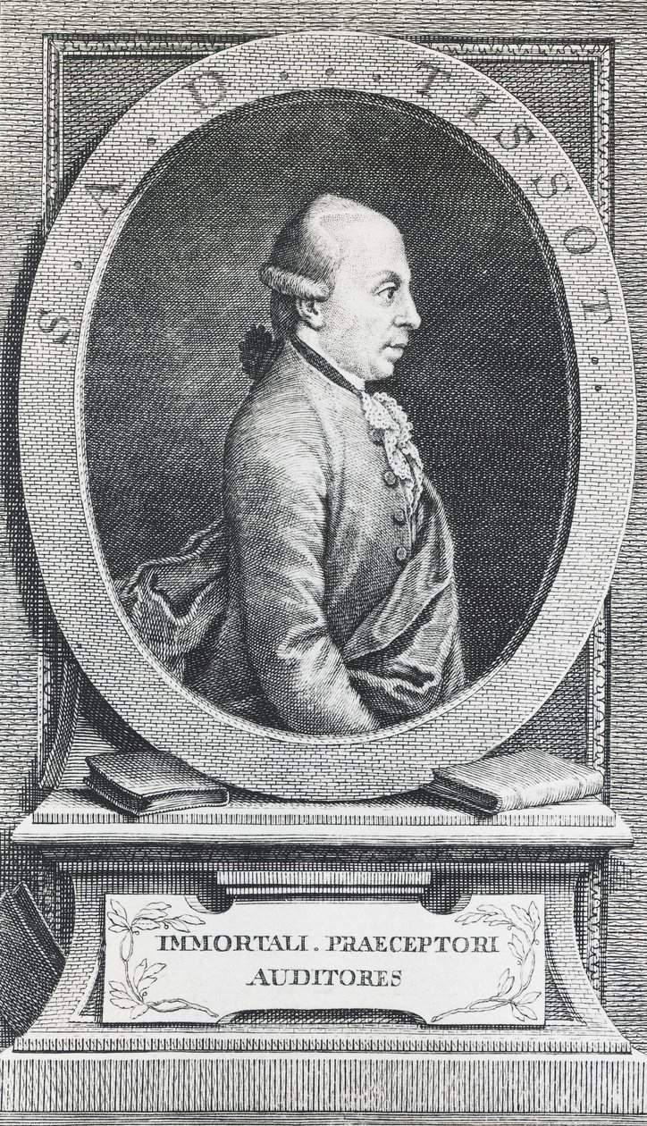 Porträtt av Simon-Andre Tissot av William Walcutt