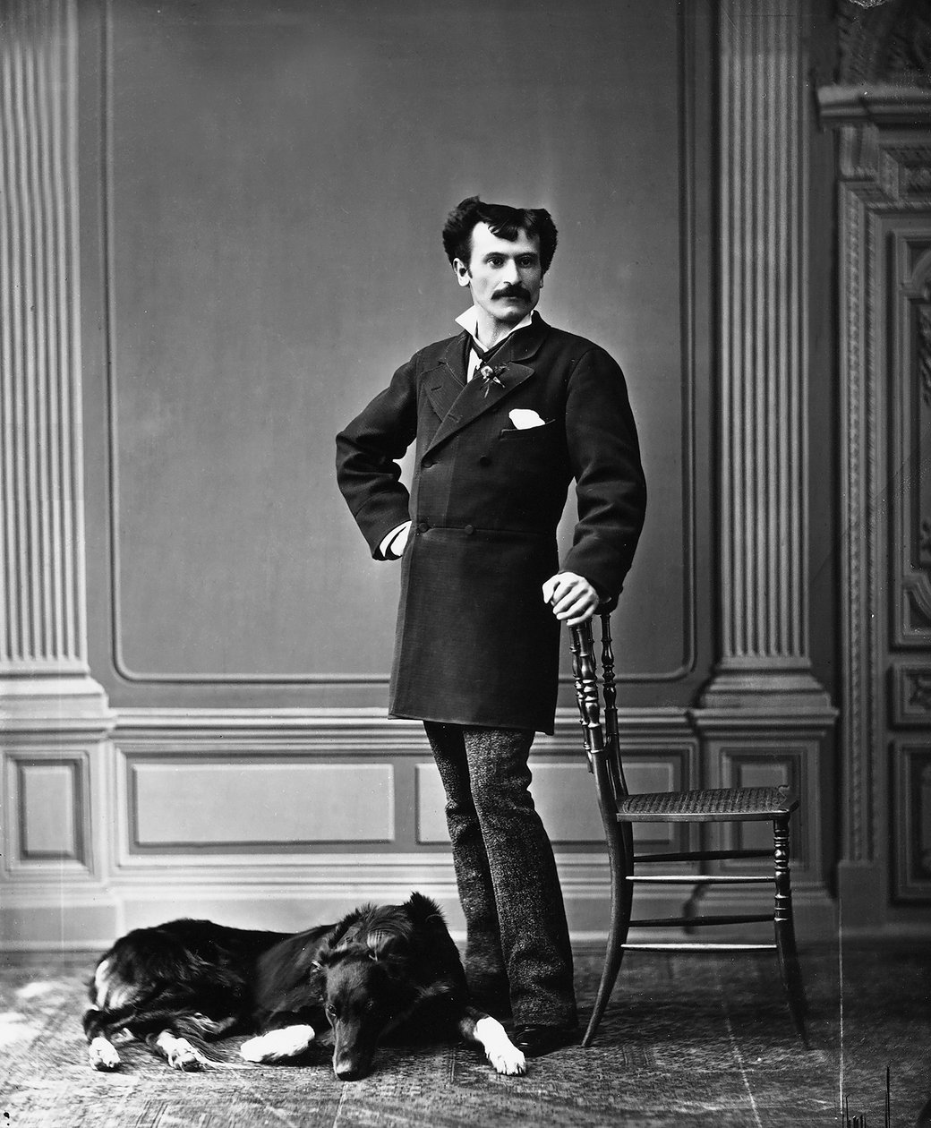 Porträtt av elegant ung man av Henry Charles Fehr