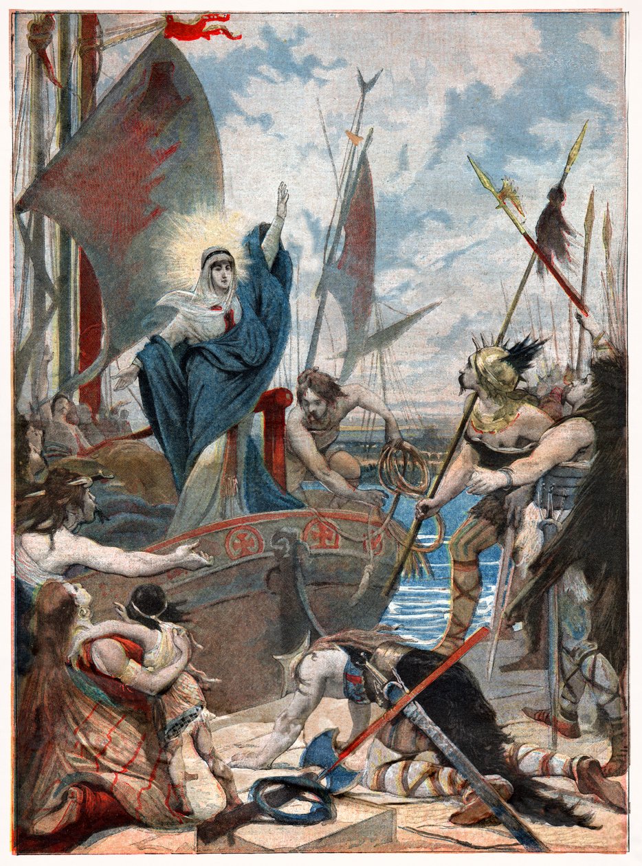 Saint Genevieve under belägringen av Paris av . .