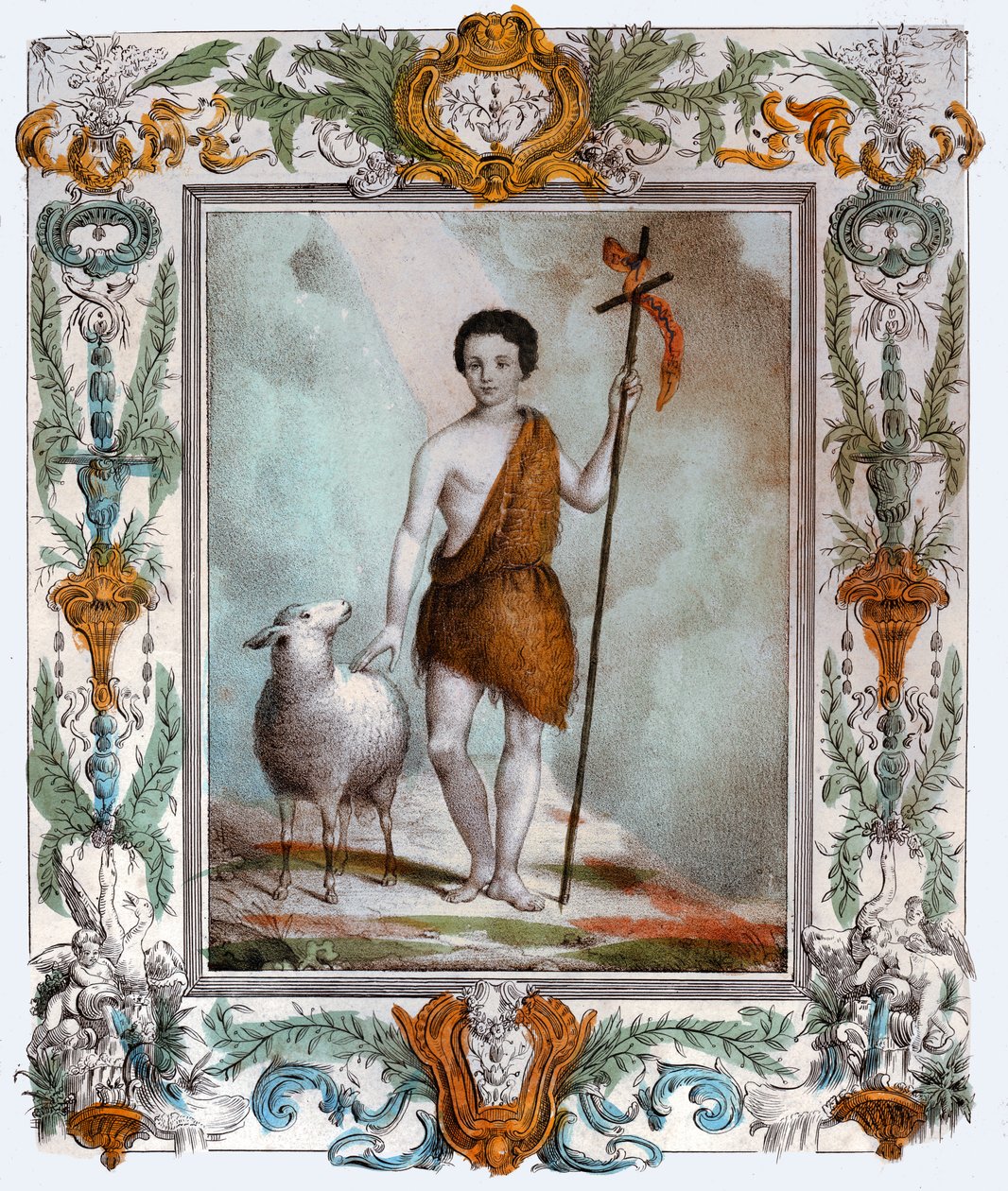 Johannes Döparen, cirka 1880 (gravyr) av . .