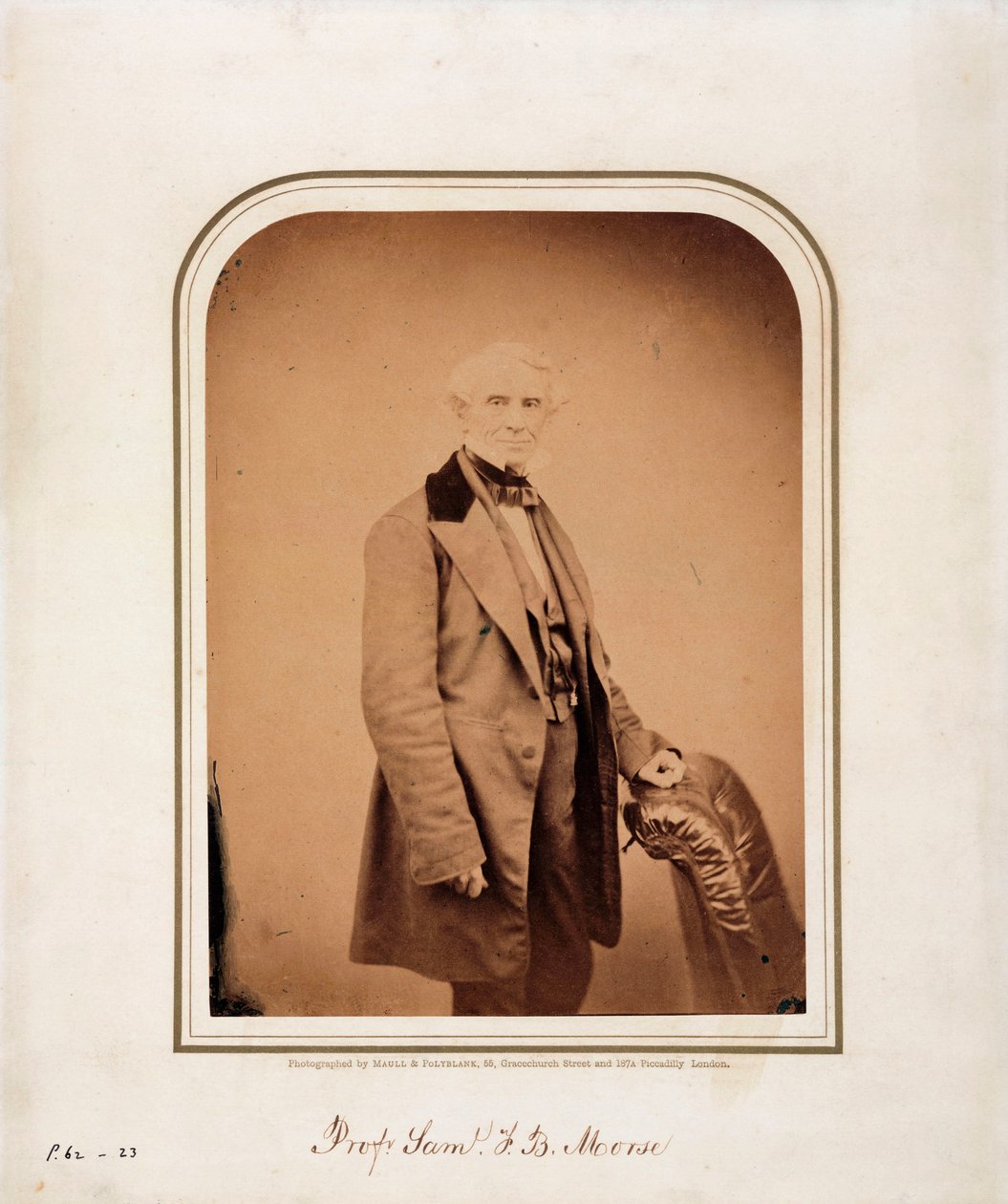 Samuel F B Morse, amerikansk konstnär och morsekodens uppfinnare, ca 1870 av Frederick (attr. to) Barnard