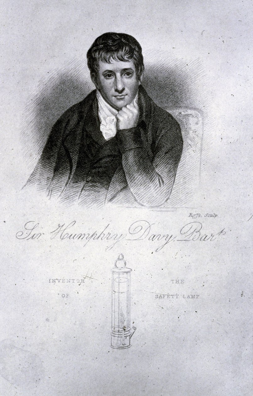 Sir Humphry Davy, kemist av Frederick (attr. to) Barnard