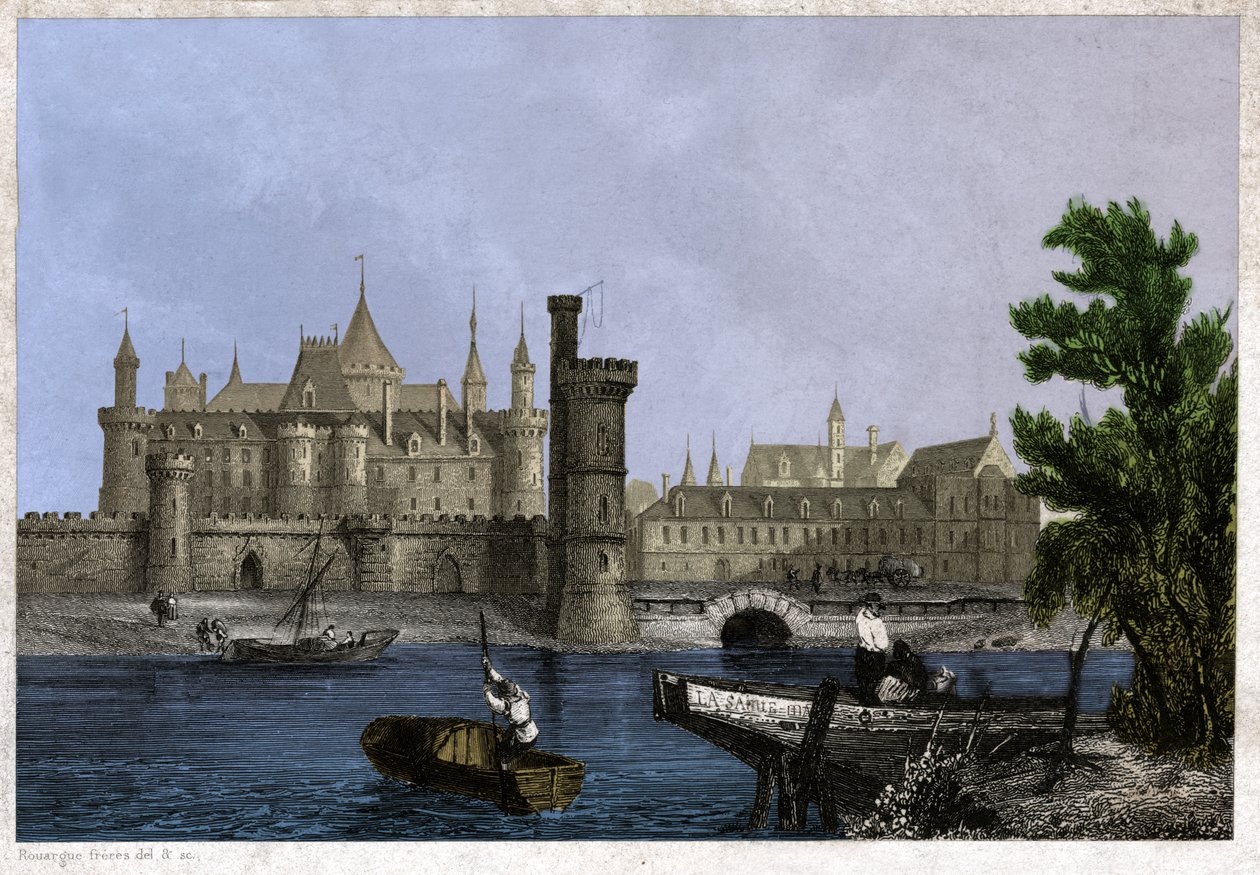 Gamla Louvren, början av 1800-talet (gravyr) av . .