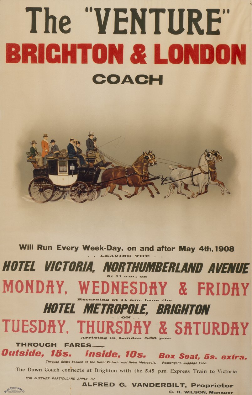 "The Venture" Brighton till London Coach av . .