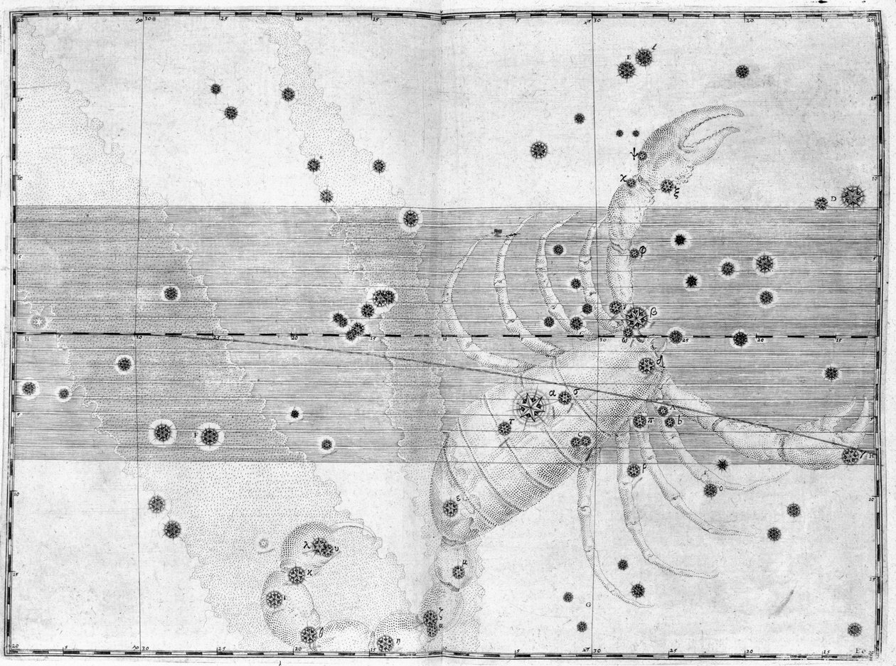 Stjärnbilden Scorpius (Skorpionen) av Frederick (attr. to) Barnard
