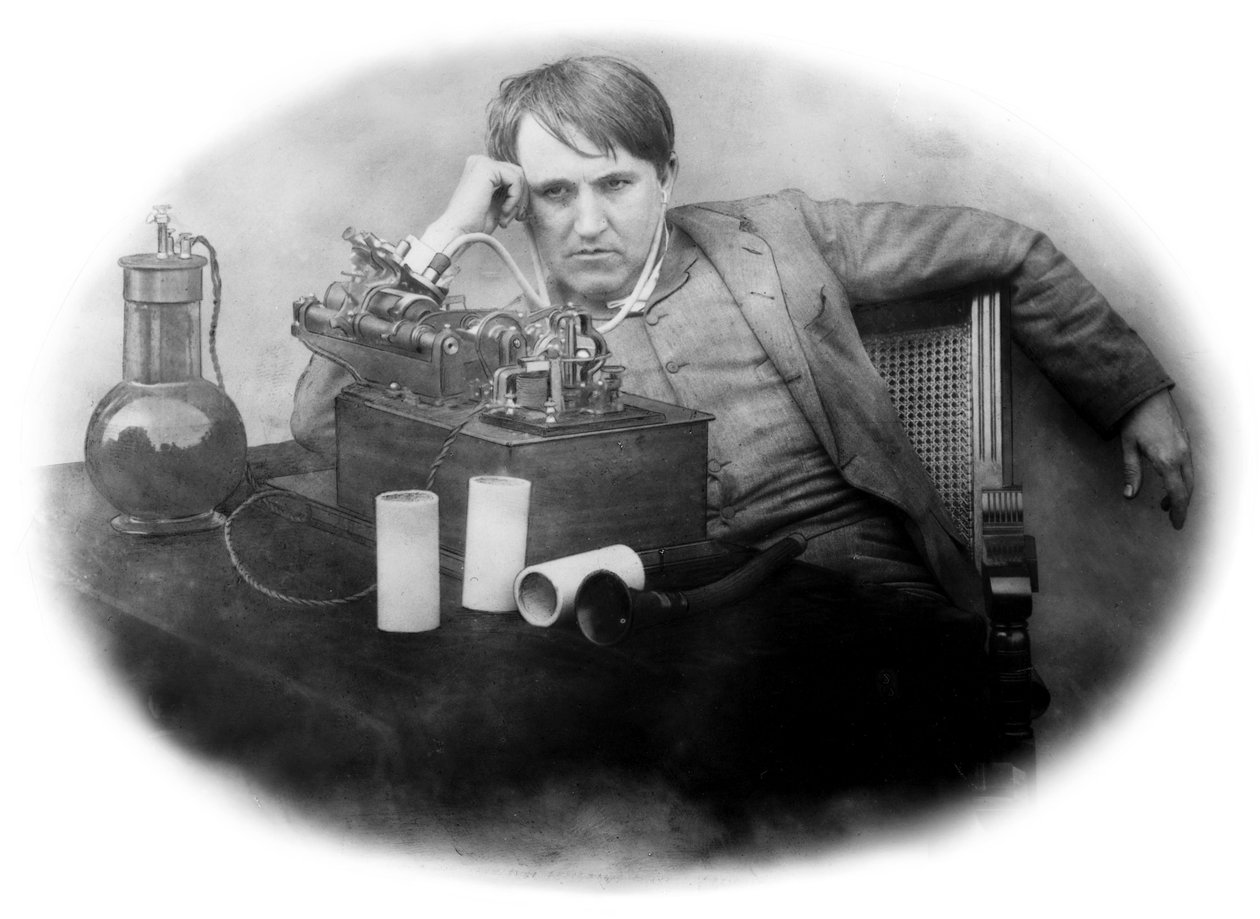 Thomas Edison, amerikansk uppfinnare av Frederick (attr. to) Barnard