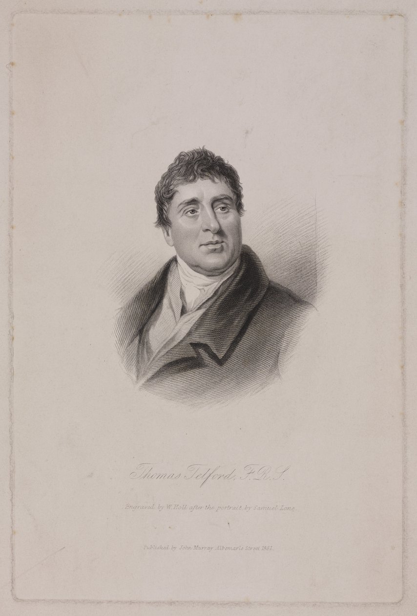 Thomas Telford FRS, skotsk civilingenjör, c 1810 av Frederick (attr. to) Barnard