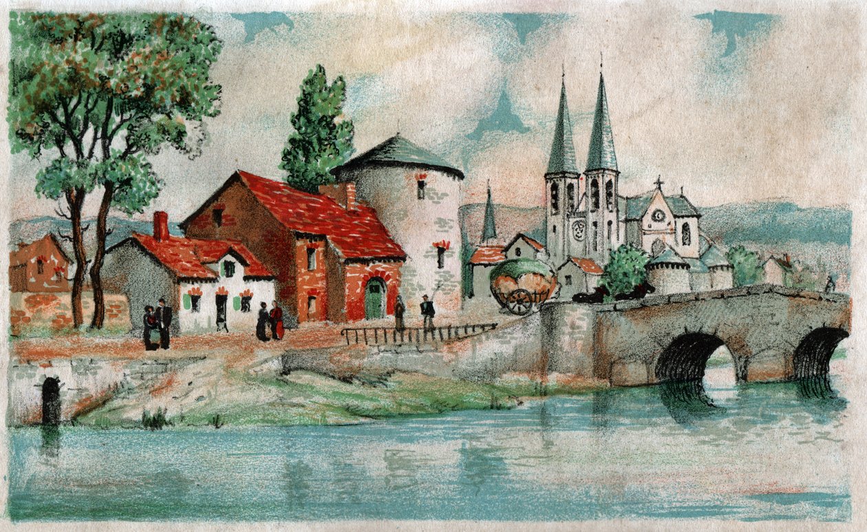 By runt Carcassonne, ca 1930 av . .