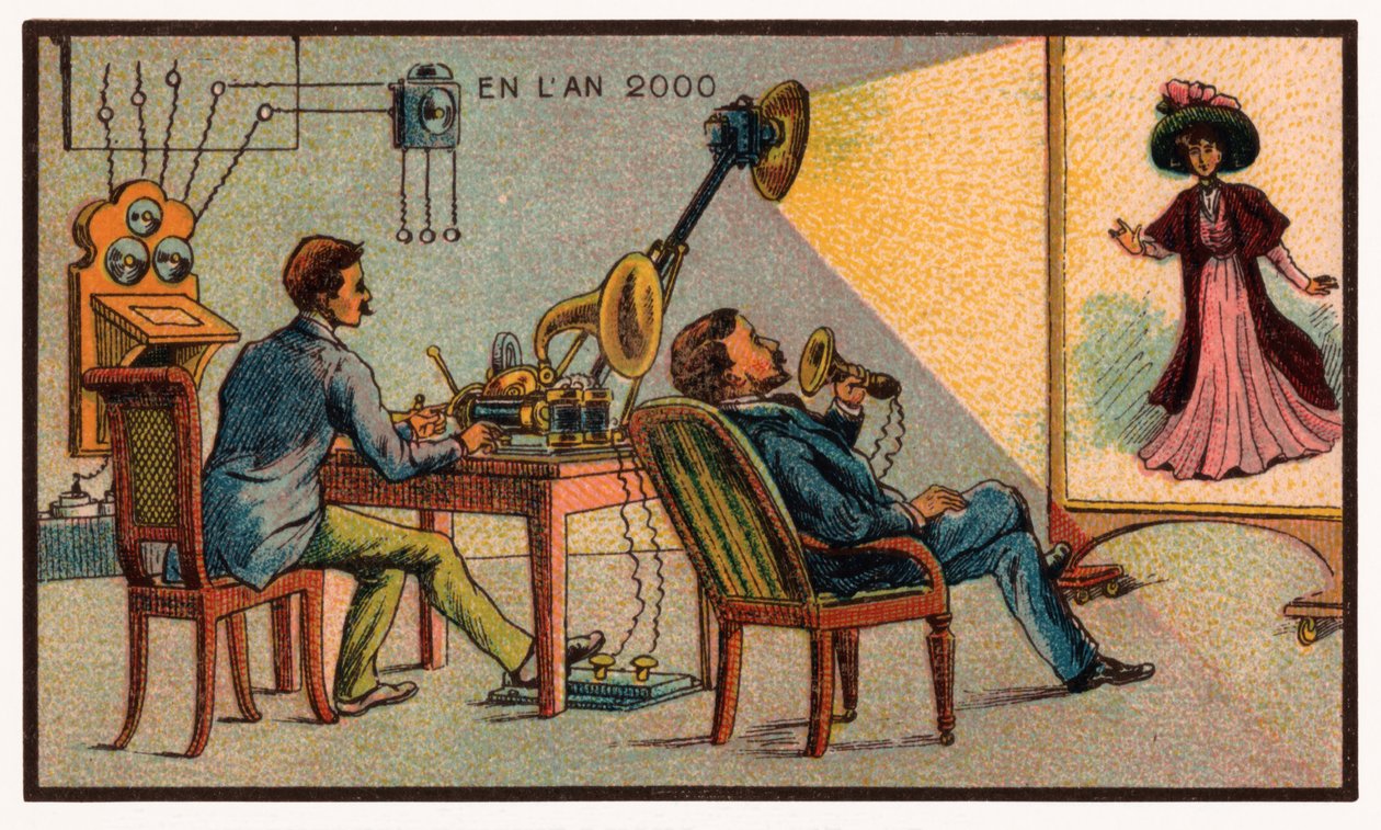 Videokonferens, ca 1910 av . .
