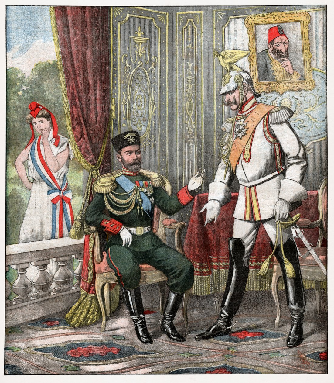 Wilhelm II och Nikolaus II av . .