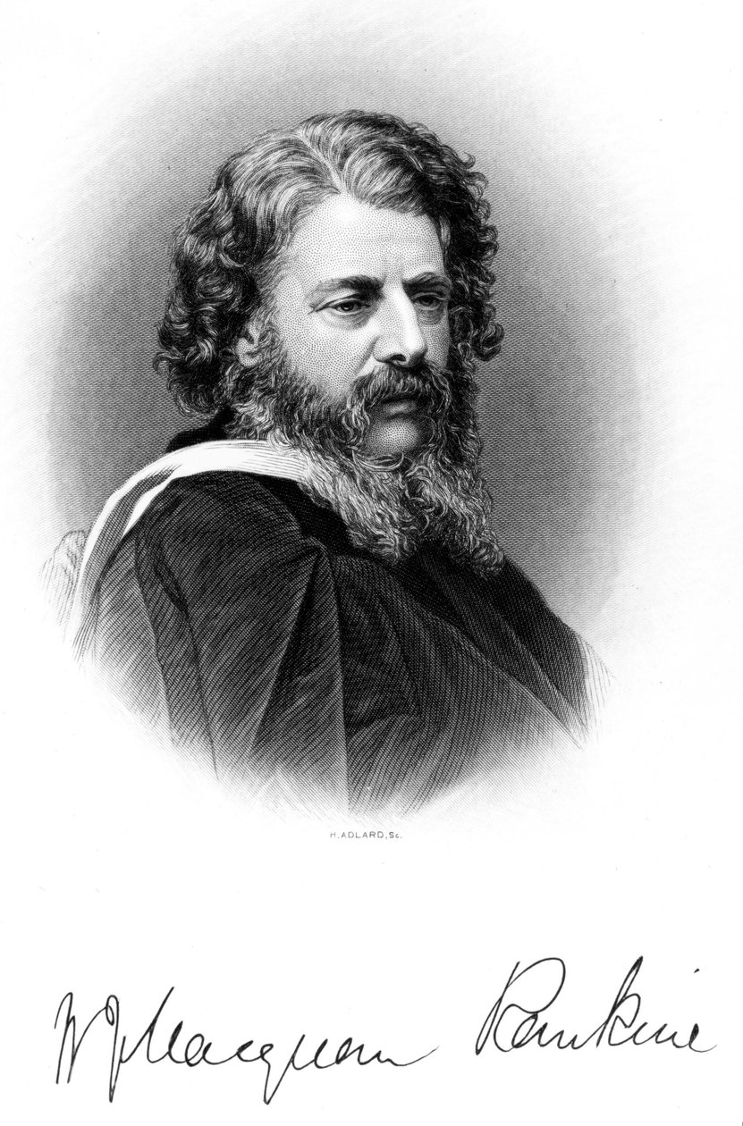 William John MacQuorn Rankine, skotsk civilingenjör, c 1860-1869 av Ferdinand Georg Waldmuller