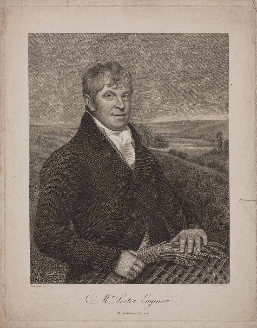 William Lester, brittisk ingenjör av Frederick (attr. to) Barnard