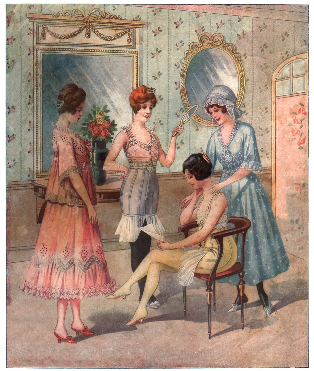Kvinnor i underkläder, ca 1910-1920 av . .