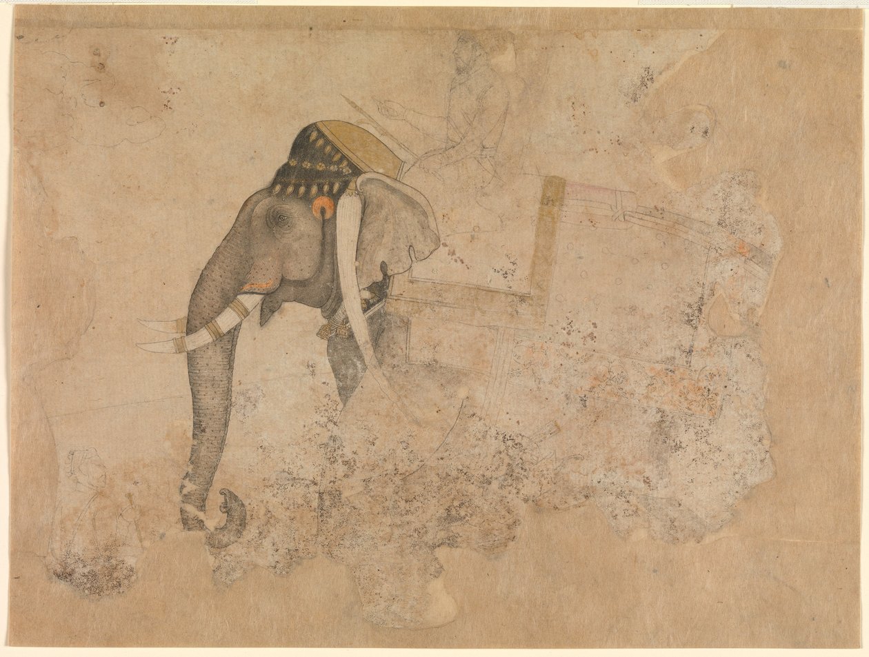 Hashim. Elefant och ryttare. ca. 1640 Metropolitan Museum of Art, New York av Hashim