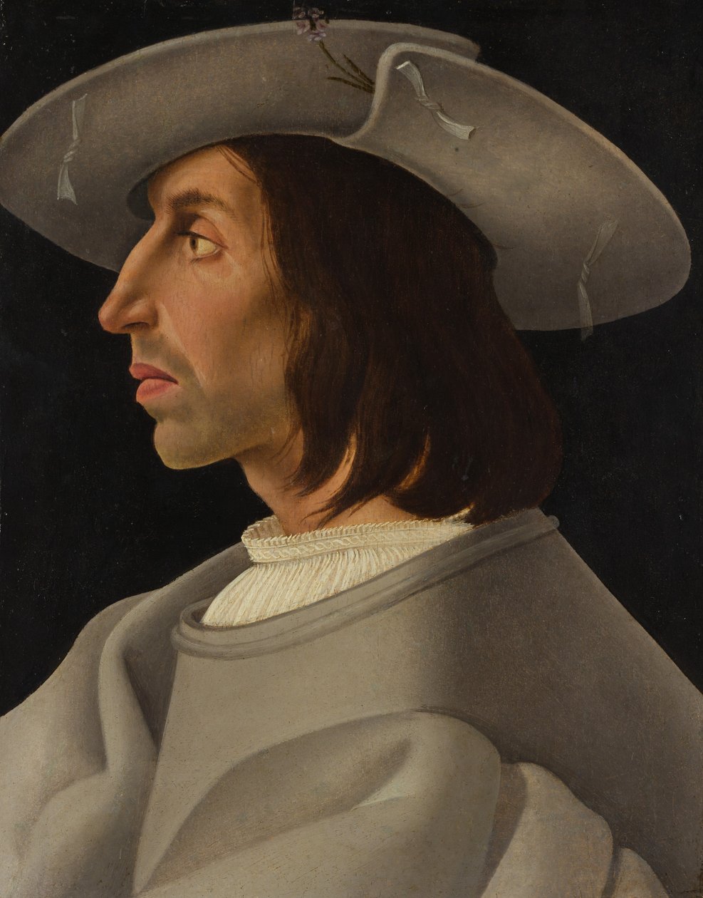 Porträtt av en man i profil, ca. 1525. av Italian Painter