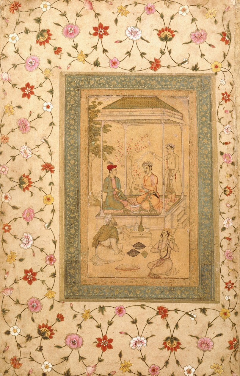 Akbars söner Sultan Daniyal och Sultan Murad, ca 1600-1605 av   Manohar