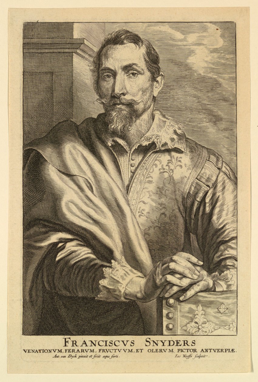 Porträtt av Frans Snyders, från Icons of Princes of Men av after Anthony van Dyck
